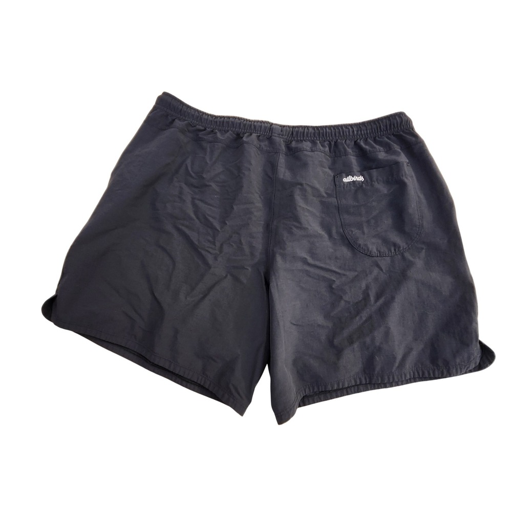 Allbirds Mens Natural Run Shorts XL Black Merino Wool Recycled Nylon Athletic - Picture 2 of 7